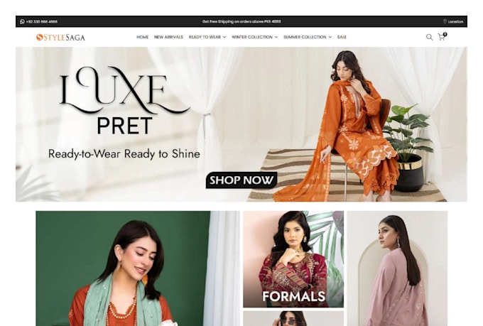 build shopify store that is professional and responsive